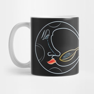 Moon spoon Neon Mug